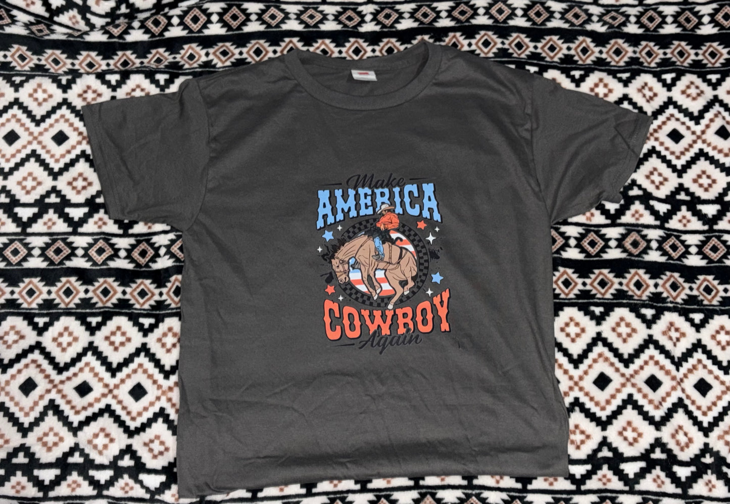 Dark grey America Cowboy T-Shirt
